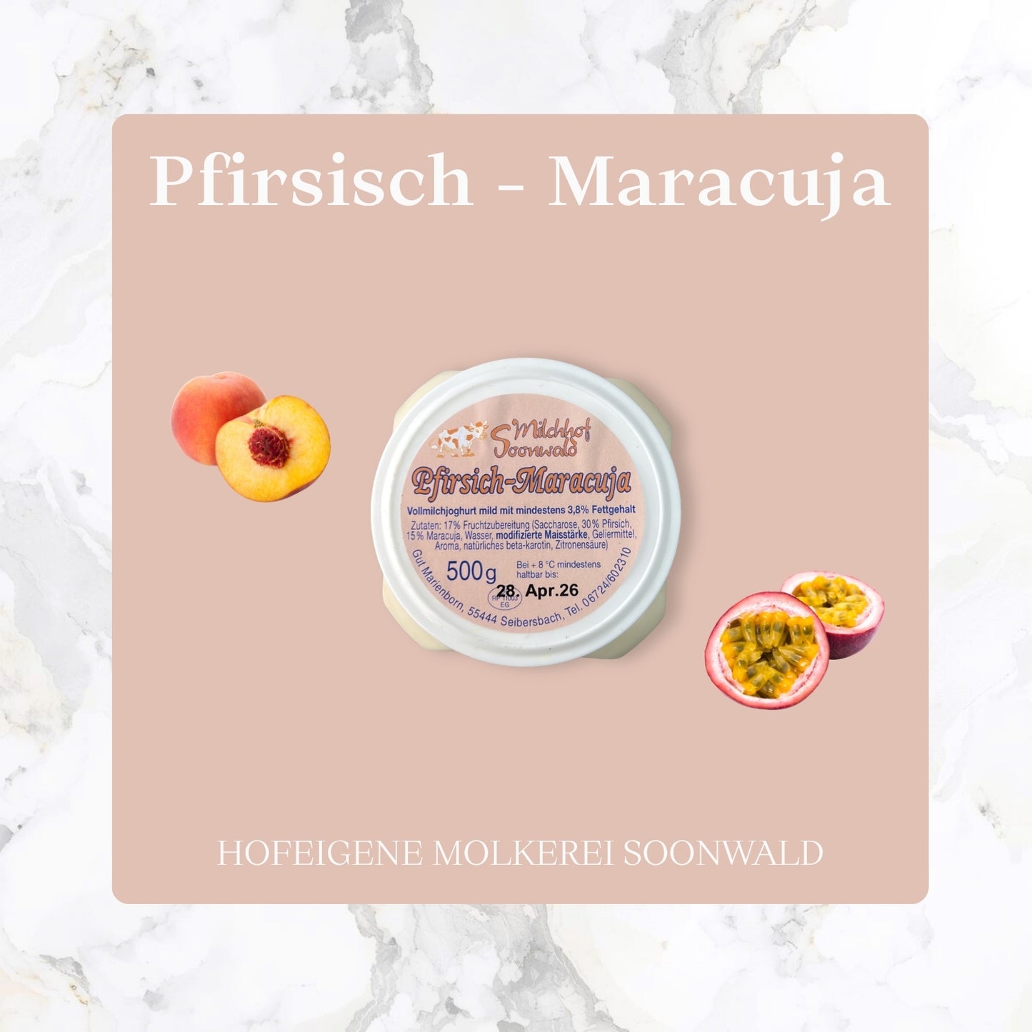 Pfirsich-Maracuja Joghurt 500g